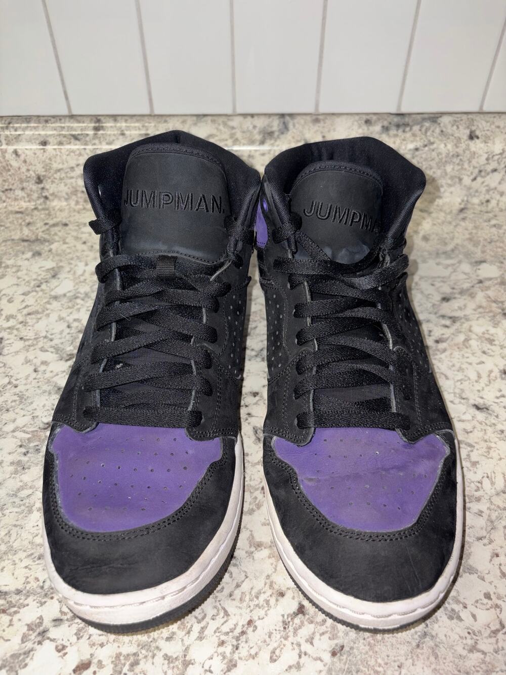 Men’s Nike Air Jordan Access Black Court Purple Size 12 Preowned